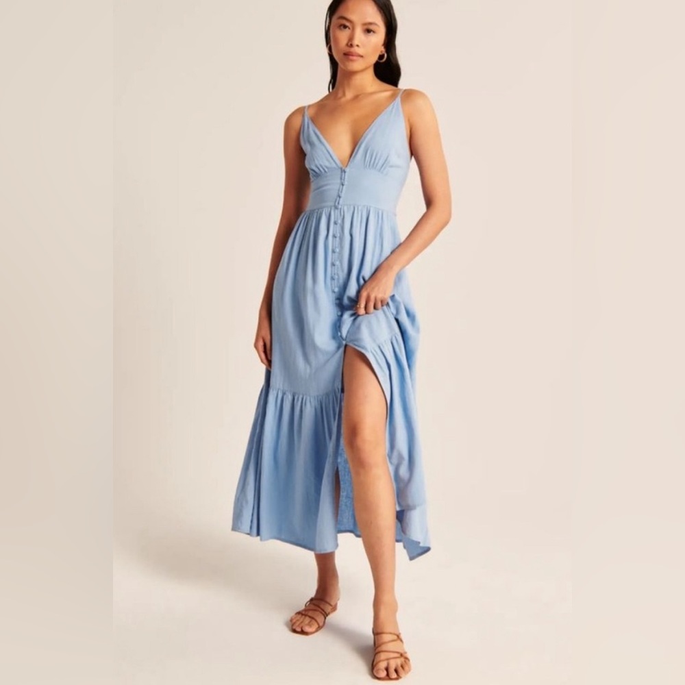 Abercrombie Button Through Maxi Dress